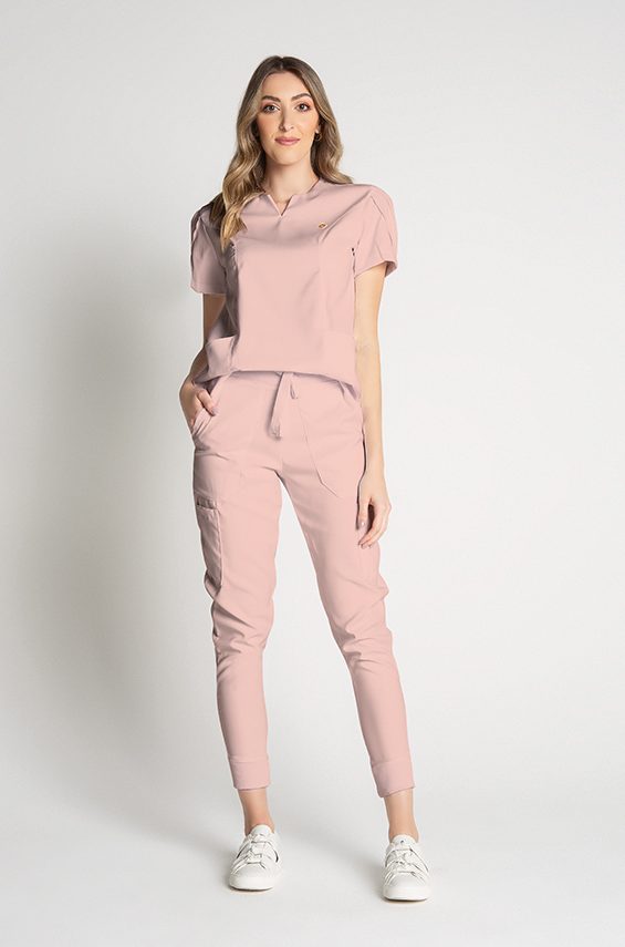 Scrub Comfy Feminino Rosa Nude Dana Jalecos