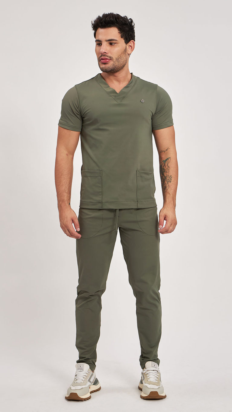 Scrub Lorenzo Verde Militar