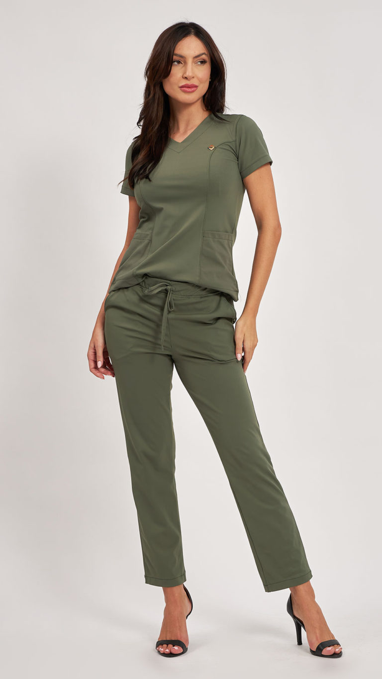 scrub loren verde militar